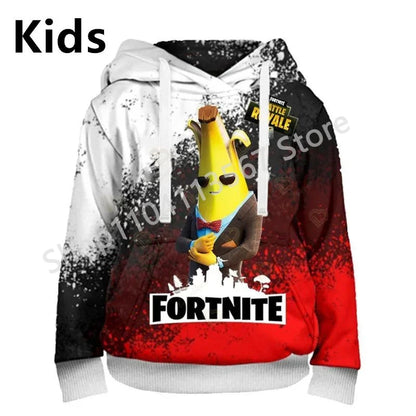 Llama Battle Royale F-Fortnited hættetrøjer med 3D-print til mænd, kvinder og børn, sweatshirts til drenge og piger, streetwear-pullover, grønne overdele