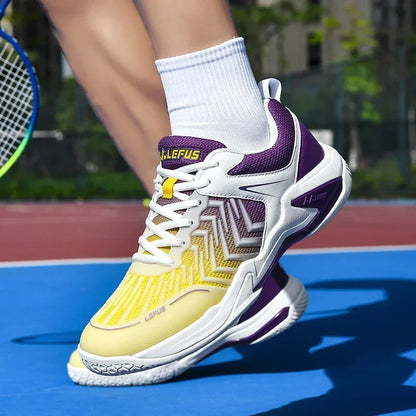 High-quality Badminton Trainers for Men and Women Blue Athletic Shoes with Anti-Slip Sole for Indoor and Outdoor Sports