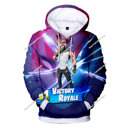 Children's Clothing Autumn Pullover T-shirt Hoodie New Fortnite Kids' Casual Wear Comfortable Streetwear
