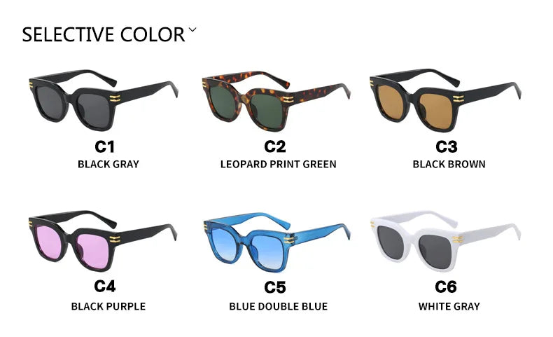 Square Oversized Sunglasses Trendy Premium UV Blocking Driving Sun Glasses for Men Women personality Unisex Eyewear Shades