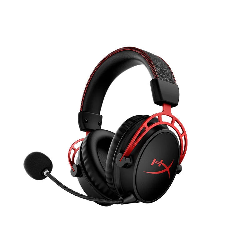 Original HyperX Cloud Alpha Wireless Gaming Hedsets Detachable Mic Dual Chamber Drivers On-Earcup Controls 300hr Playtime
