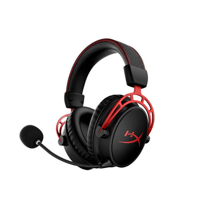 Original HyperX Cloud Alpha Wireless Gaming Hedsets Detachable Mic Dual Chamber Drivers On-Earcup Controls 300hr Playtime