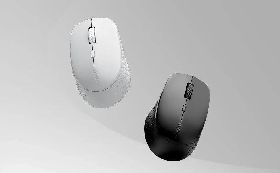 Rapoo M300G Multi-Mode 2.4G Wireless and Bluetooth 4.0/5.0 Wireless Mouse 2400DPI Ergonomic Silent Mouse for Computer PC Laptop