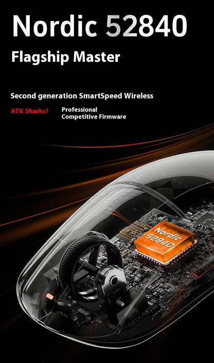 ATK  A9 Plus Gaming Mouse Wireless A9/A9 SE/A9 Pro Tri Mode 8K Gaming Mouse Lightweight A9 Ultimate E-sports PC Gift Customized