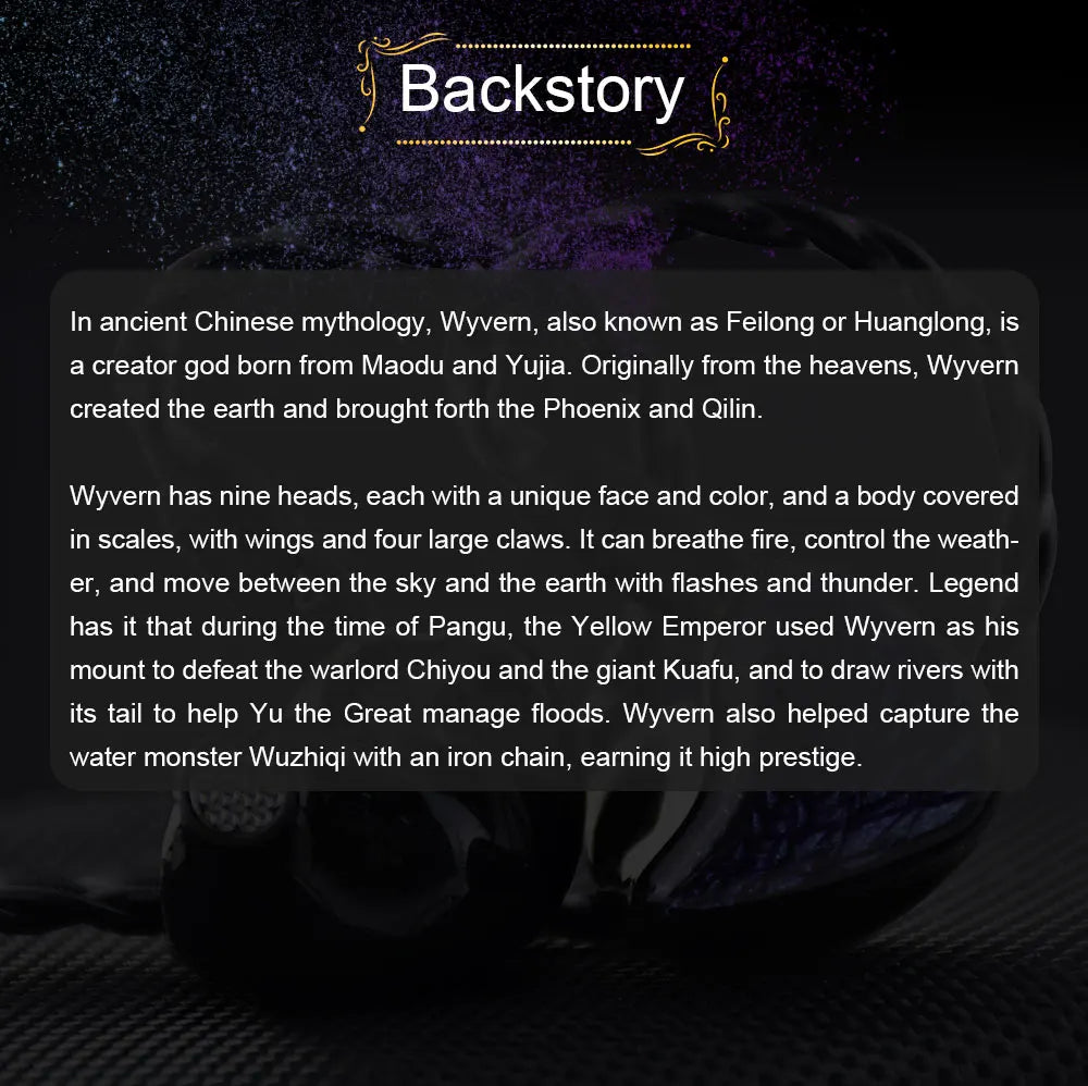Celest Wyvern Black In Ear Earphone Monitor With Microphone Hifi Music Headphone IEMs Wired Gaming Earbuds For Gifts