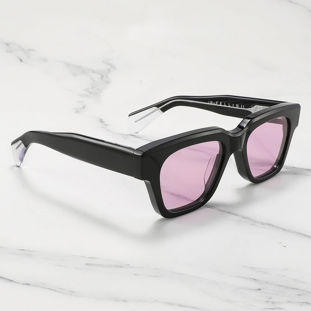 JMM FELLINI Female Sunglasses Thick Acetate Popular Luxury Woman Sunglasses 2025 Jacques Men's Sunglasses With Original Case