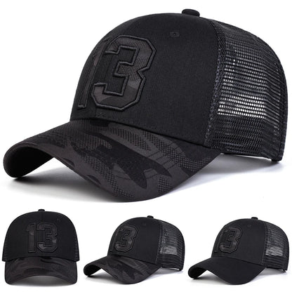 Unisex 13 Cloth Embroidery Embroidery Baseball Net Caps Spring Summer Outdoor Adjustable Casual Hats Sunscreen Hat Sports Cap