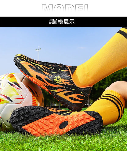 Professional Children's Football Shoes Outdoor Soccer Shoes Kids Futsal Sneakers Lightweight Non-slip Child Soccer Cleats Boys