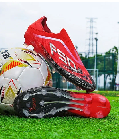 Nouvelles Chaussures de Football pour Hommes Antidérapantes, Crampons Garçons, Chaussures de Foot à Succès, Baskets de Match Extérieur sur Gazon, Haute Qualité, Montantes, Légères