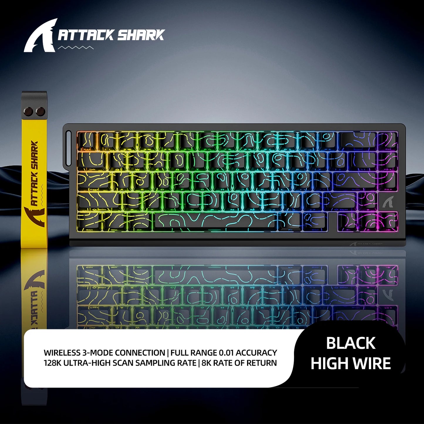 Magnetic Gaming Keyboard ATTACK SHARK X68HE X68PRO HE and FREEWOLF F68 Wired F68Pro Wireless for Pro Gaming 0.01mm Rapid Trigg