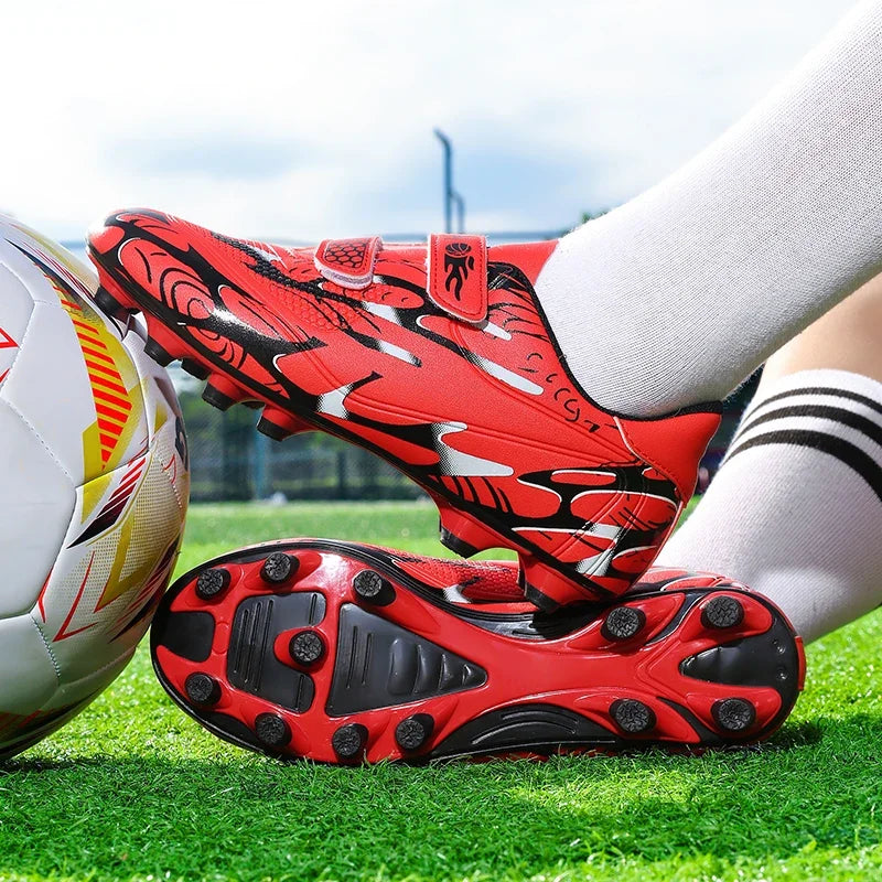 Chaussures de Football pour enfants, crampons de Football en plein air, chaussures de sport professionnelles pour garçons et filles, bottes de terrain de Football de haute qualité pour enfants