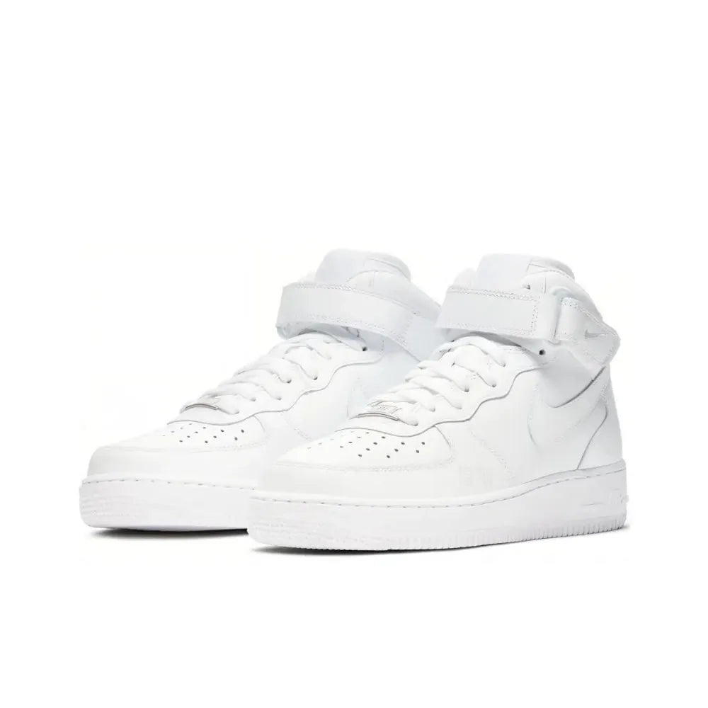 Nike Air Force 1 Mid Unisex Sneakers - Classic Ankle Support, Cushioned Comfort for All-Day Versatile Wear DD9625-100