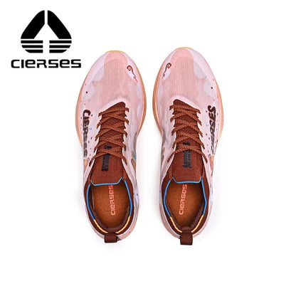 CIERSES Carbon Fiber Plate Marathon Running Racing Shoes Men Professional Stable Support Shock-Relief Rebound Training Shoes