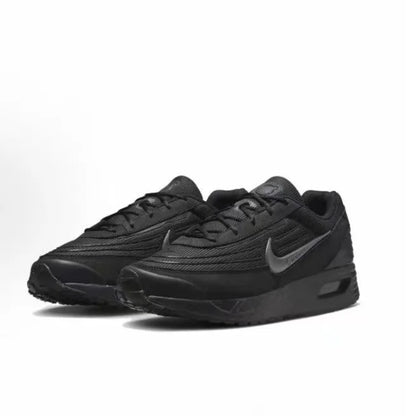 Nike Authentic AIR MAX VERSE, chaussures de course noires, couleur anthracite, chaussures de ville basses et respirantes pour hommes et femmes, modèle HV4415-100.