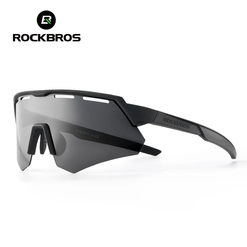 ROCKBROS Bike Glasses Polarized Men Women Bicycle Glasses 4Lens MTB Road Cycling Eyewear Glasses With Myopia Frame Sunglasses
