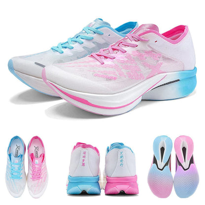 IRUNSVAN Zapatillas deportivas con placa de carbono para maratón, zapatillas profesionales de running, amortiguadoras, transpirables, para jogging, unisex 095