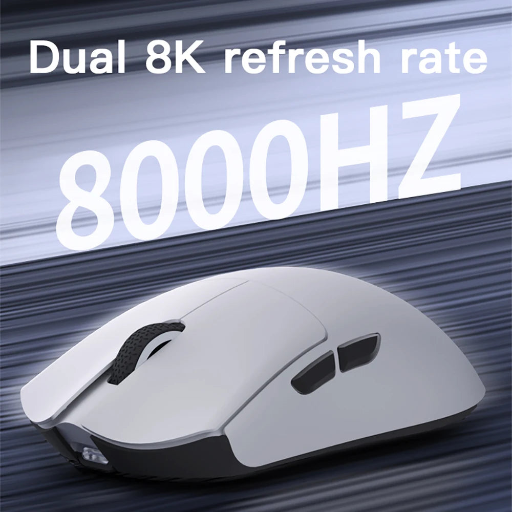 Motospeed Darmoshark M3 V2 Double 8K Gaming Mouse Bluetooth Wireless 26K DPI PAW3395 Sensor Macro Game Mouse For Laptop PC