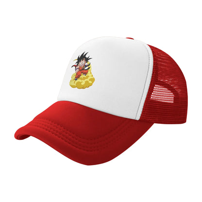 Dragon Ball Son Goku Mesh Baseball Cap Adult Trucker Hat Anime Hats Adjustable Snapback Caps Sports Cap Winter Trucker Hats