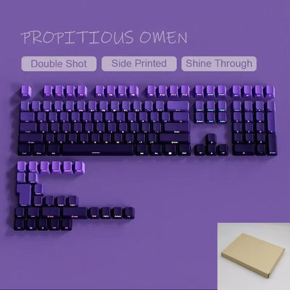2025 Original Daylight Keycaps PTB Translucent, Side-engraved Oem 136 Keys, Customized To Fit 60/84/98/108 Mechanical Keyboards.