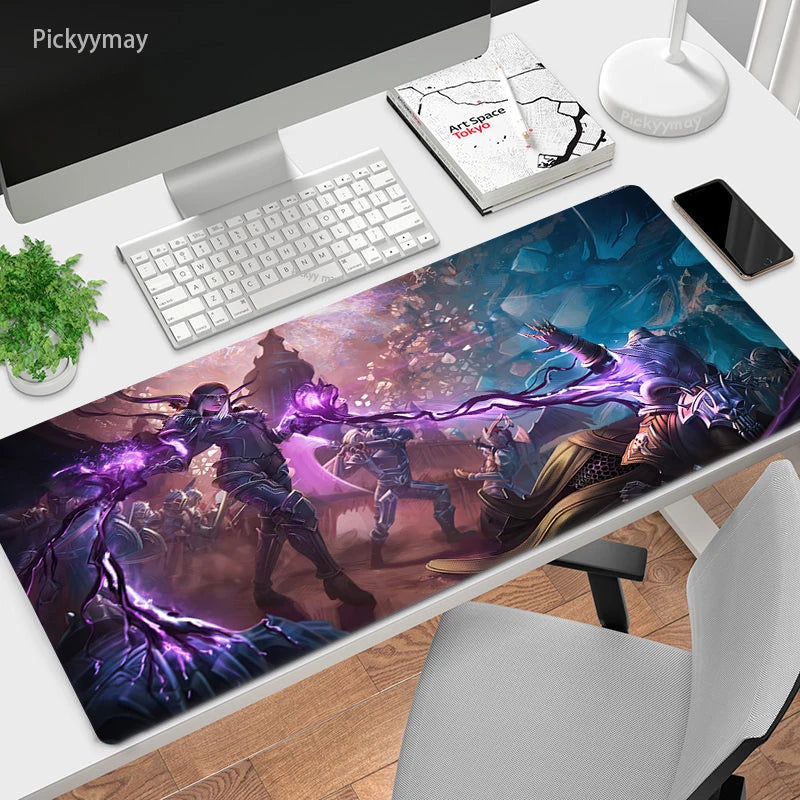 World Of Warcraft Mouse Pad Computer Laptop Mouse Mat Large Mousepad Keyboards Table Carpet  Gaming Desk Play Mats Locking Edge