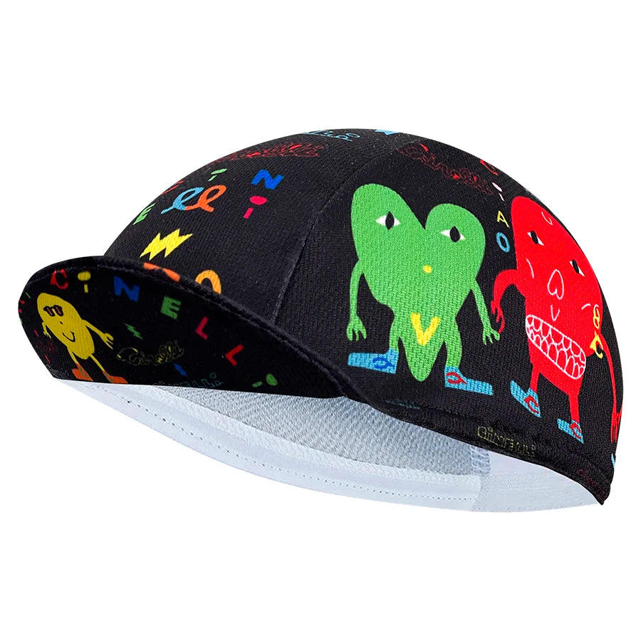 cyklistická čiapka, polyesterová absorpcia potu, módny trend, unisex, graffiti