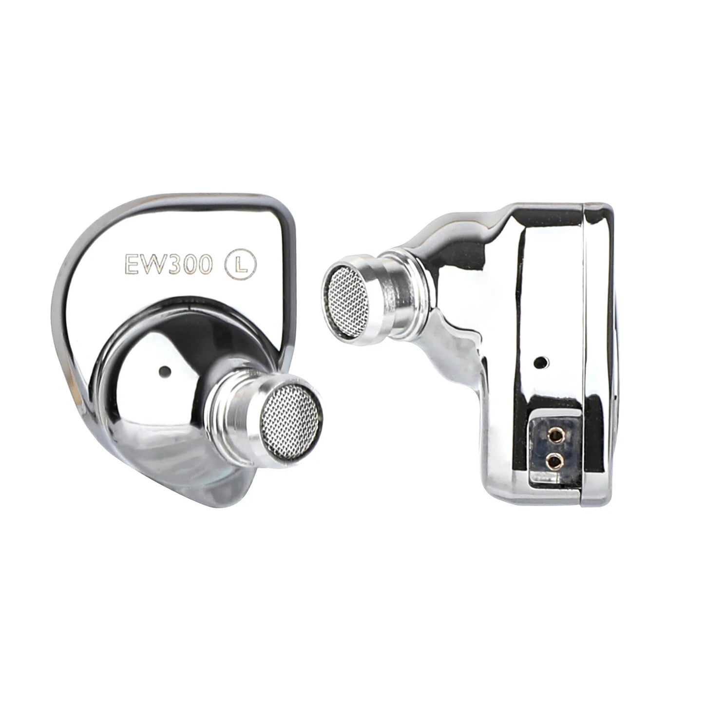 SIMGOT EW300 1DD+1Planar+1PZT Hybrid Driver IEM HIFI Earphones with Detachable Nozzles Silver-Plated OFC IEM Cable for Musician