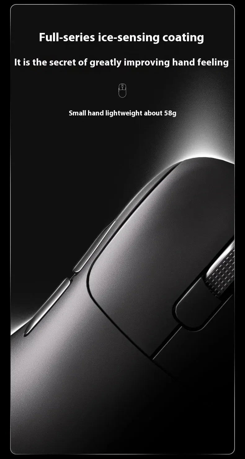 Ajazz AJ179 APEX Wireless Gaming Mouse with Color Screen Base, Bluetooth, PAW3395, 400mAh Battery, 8000Hz Refresh Rate