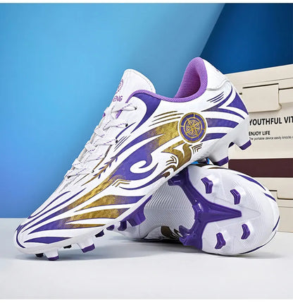 Original-Fußballschuhe, Herren-Trainingsschuhe, Outdoor-Schuhe, rutschfeste Kinder-Fußballschuhe, Schuhe mit langen Stollen, Herren-Futsal-Schuhe, Größe 32–45