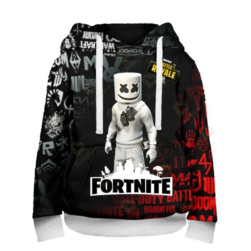 Φούτερ με κουκούλα Fortnite Peely Print New Design για άνδρες, γυναίκες και παιδιά, μακρυμάνικο, μοντέρνο casual streetwear pullover