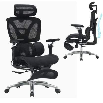 Ergonomic Office Chair Mesh Seat Adjustable Headrest Commercial Chair Footrests Support Comfortable Lumbar Chaise Ergonomique