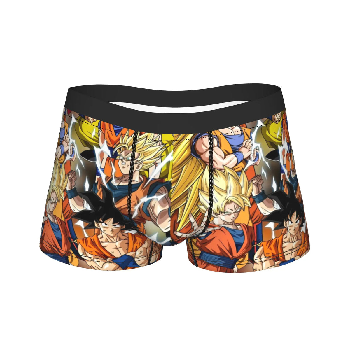 Men Dragon Ball Z Goku Vegeta DBZ Underwear  Funny Boxer Briefs Shorts Panties Homme Soft Underpants Plus Size