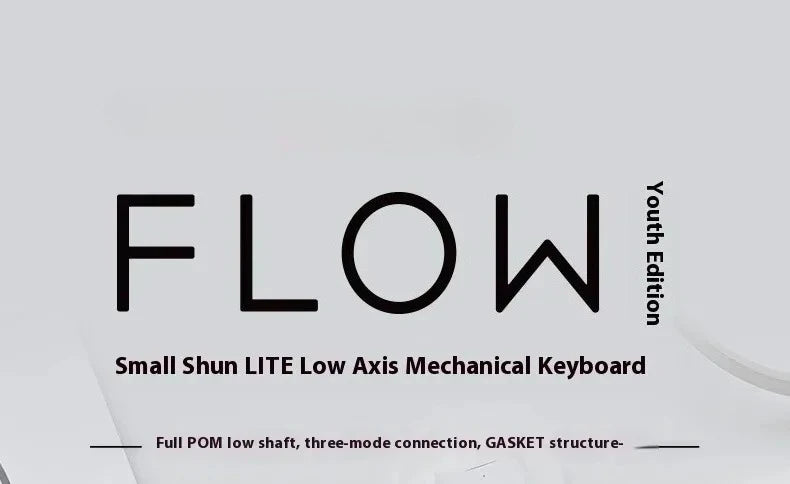 Lofree Flow Lite Wireless Mechanical Keyboard&PU Bag Lighter&Silenter POM Switch 2.4G Bluetooth&Wired Office Typing Gasket 84key