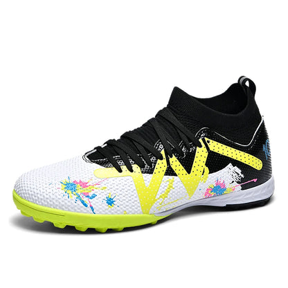 Botte de Football en salle, crampons de Futsal professionnels pour hommes, chaussures de Football pour adultes, durables, confortables, antidérapantes, baskets d'entraînement pour adolescents