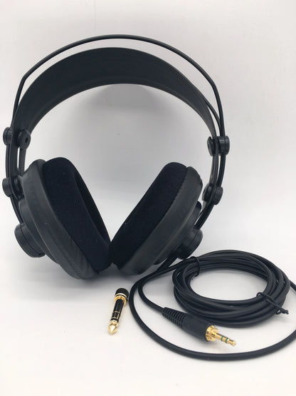 Original Samson SR850 monitoring HIFI headset Semi-Open-Back Headphones for Studio, with leather earcup,without retail box