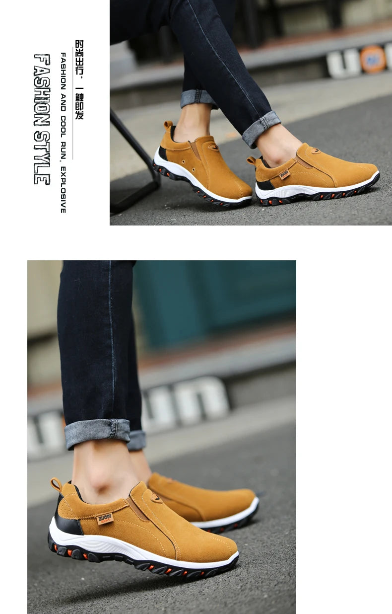 Men's Fashionable Casual Sports Shoes, Outdoor Walking and Hiking Shoes, Loafers, Comfortable Shoes, Lightweight, Plus Size38-50