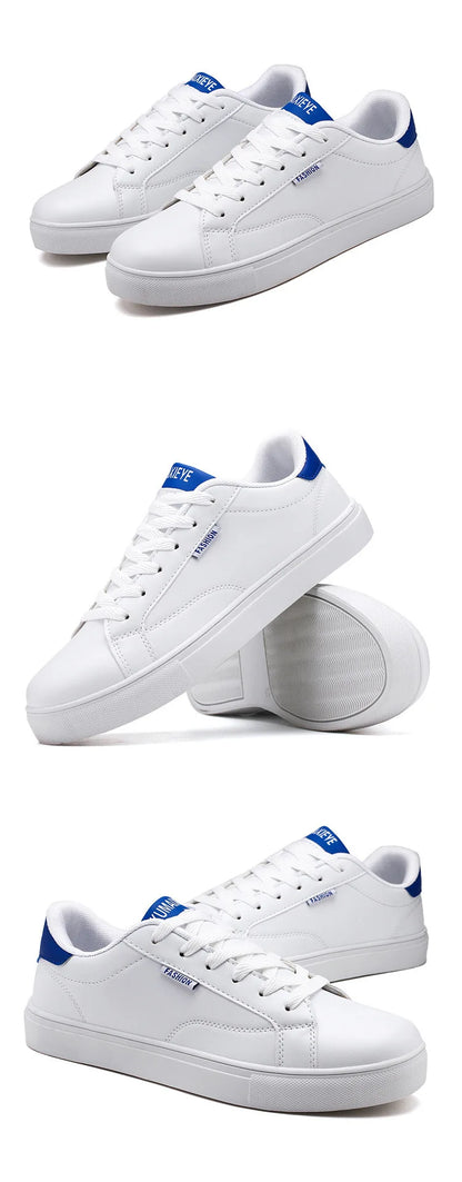 Men's Casual Skateboarding Shoes White Shoes Outdoors Leisure Sneakers Breathable Walking Shoes Flat Shoes Chaussure Homme 39-48