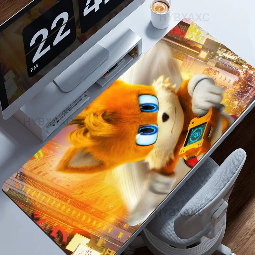 Anime Sonic The Hedgehog Mouse Mat Desk Mat With Pad Gaming Accessories Prime Gaming XXL Keyboard Pad Padding Mat