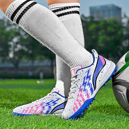 Chaussures de football professionnelles pour enfants, chaussures d'entraînement en plein air, chaussures de sport pour garçons et filles, chaussures de Futsal antidérapantes pour enfants