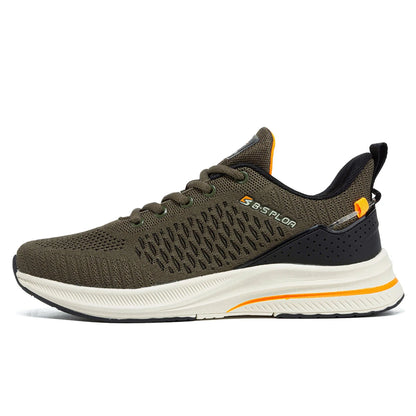 Baasploa Lightweight Running Shoes For Men Comfort Men's Designer Mesh Casual Sneakers Lace-Up Male Outdoor Sports Tennis Shoes