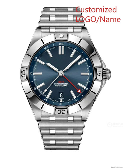 A989 Store Customized Watch  Sport Watch Green Blue Watches GMT Chronomat Automatic Mechanical 904L Stainless Steel