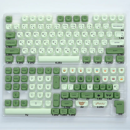 KBDiy KOA  Profile PBT Honey Milk Keycaps Russian Korean Japanese 137 Keys Caps for Mechanical Keyboard Keycap MAC for MX Switch
