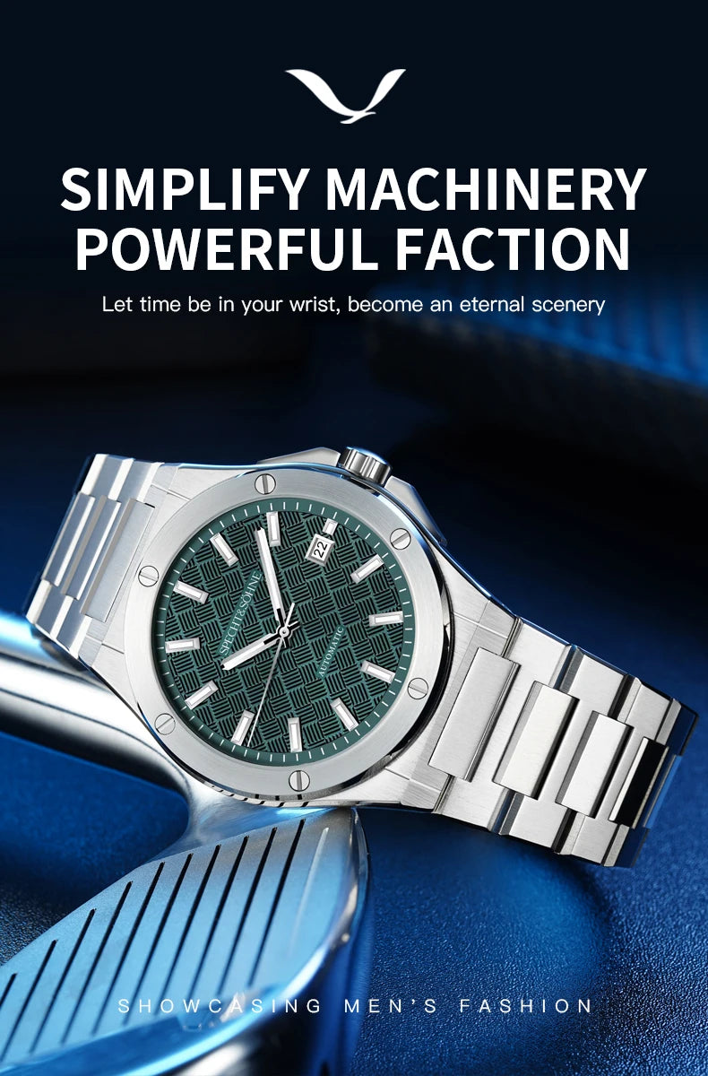 Specht&Sohne 2025 Neue 38MM Herrenuhr, Automatikuhr, Japan Miyota 8215 Uhrwerk, Stahl, Saphirglas, wasserdichte Reloj Homb