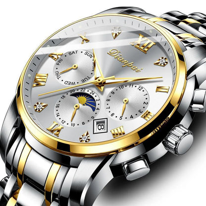 Orologio meccanico automatico da uomo Dianpai – Modello di lusso, impermeabile, multifunzione, dotato di display luminescente, dal design alla moda.