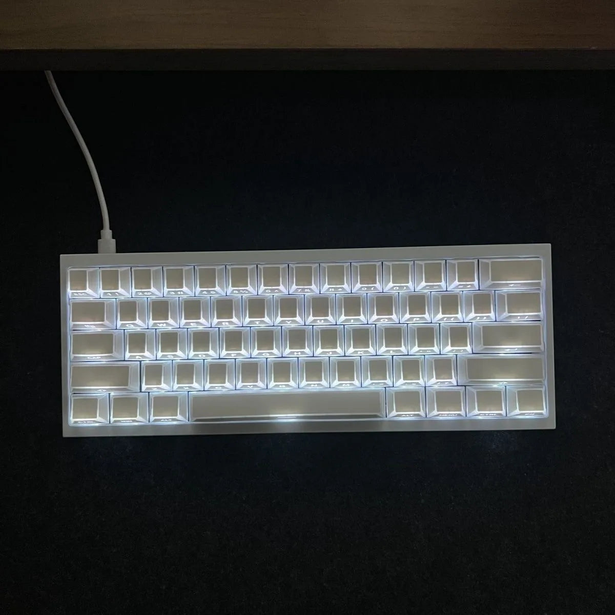 Shadow Keycap Side Print Edge Backlit PBT Shine Through White Black Macarons Cherry Profile 136 Key cap MX Gamer Keyboards AULA
