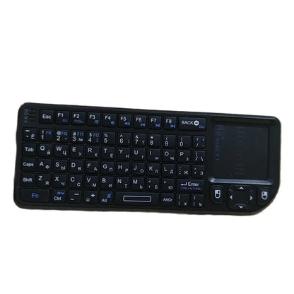 Rii X1 2.4GHz Black Mini Wireless Keyboard US/RU/ES/FR Air Mouse With Touchpad Remote Control For Android TV Box/PC/Laptop
