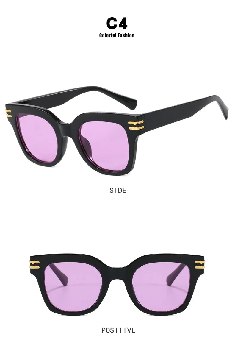 Square Oversized Sunglasses Trendy Premium UV Blocking Driving Sun Glasses for Men Women personality Unisex Eyewear Shades
