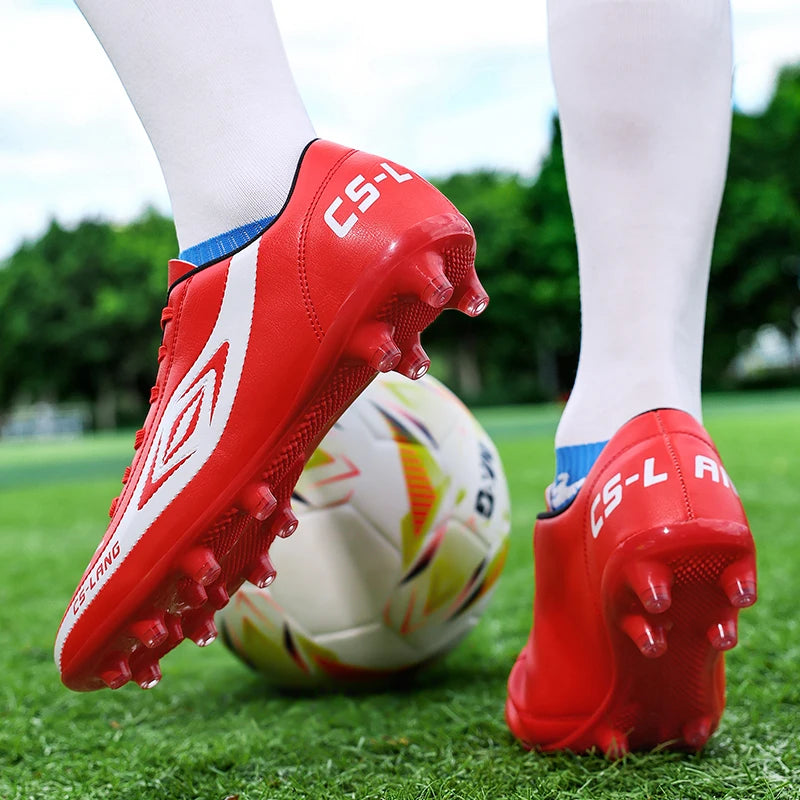 New Men Football Boots Grass Cleats Soccer Shoes Match Adult Indoor Ultralight Non-Slip Boys Futsal Sport Turf Comfortable
