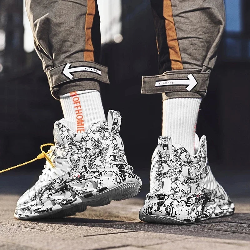 Chaussures de basket coordonnantes légères pour hommes, baskets d'entraînement, chaussures de marche, baskets de sport, grande taille, 46, nouveau, 2024