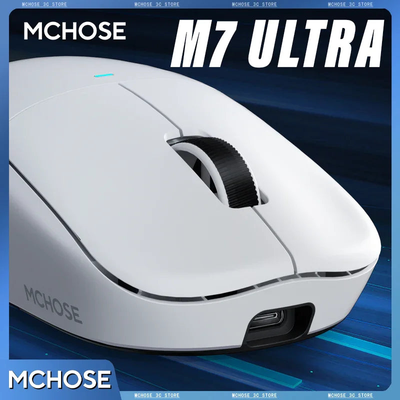 MCHOSE M7 Ultra Ergonomic Gaming Mouse PAW3950 Super Sensor TOPSPEED 8000Hz Polling Rate Lightweight Design Realtek Master Mice