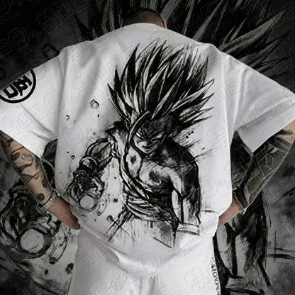 2026 Dragon Ball Z Themed T-Shirt - Pure Cotton, Breathable & Elastic Comfortable & Stylish Great for Anime Fans